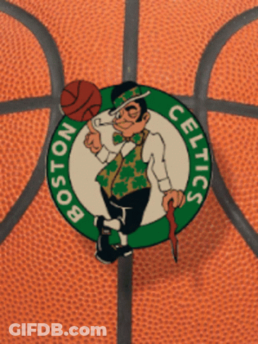 Boston Celtics Basketball With Leprechaun GIF