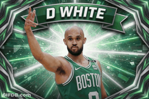 Boston Celtics D White Giving Peace Sign GIF