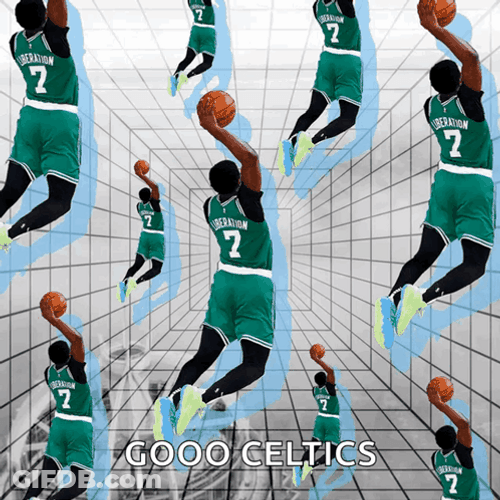 Boston Celtics Dunk Animated Loop GIF
