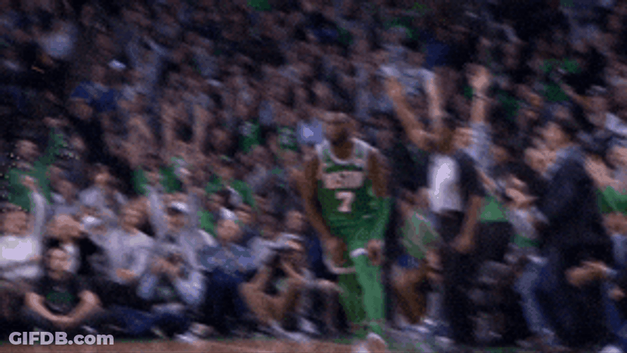 Boston Celtics Excited Player Muscle Flexing GIF