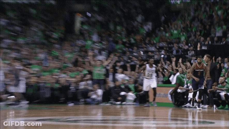 Boston Celtics Hand Tap Entrance GIF
