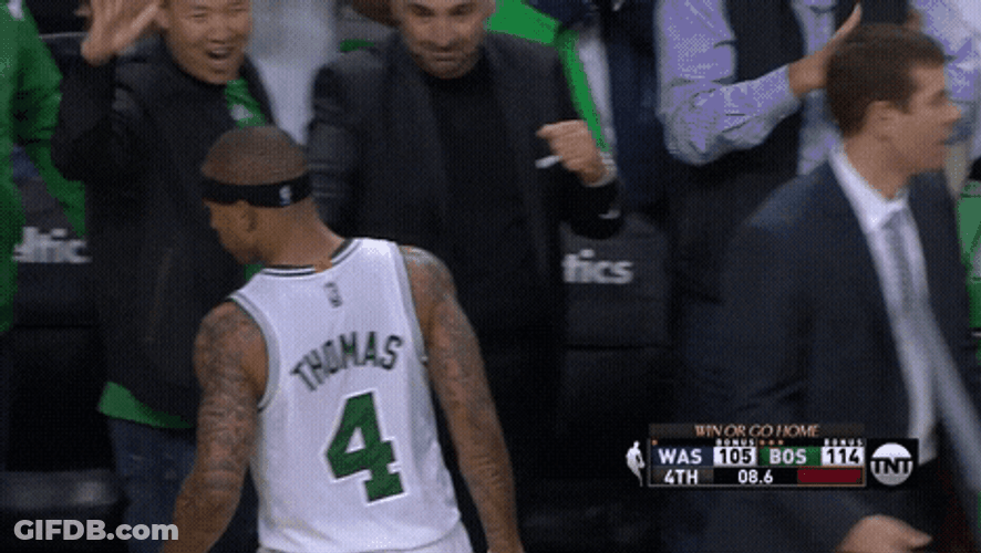 Boston Celtics Isaiah Thomas Hand Taps GIF