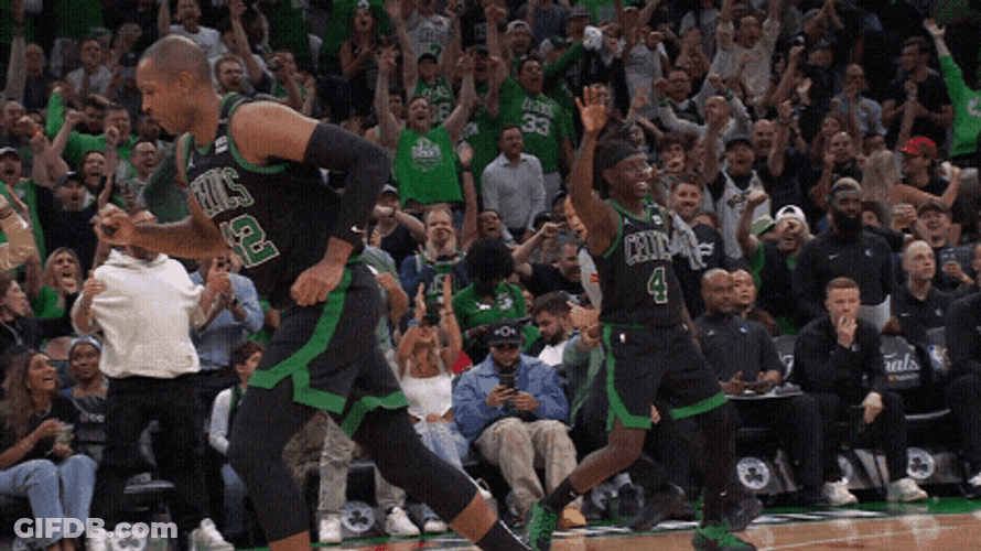 Boston Celtics Jayson Tatum Rallying The Crowd GIF