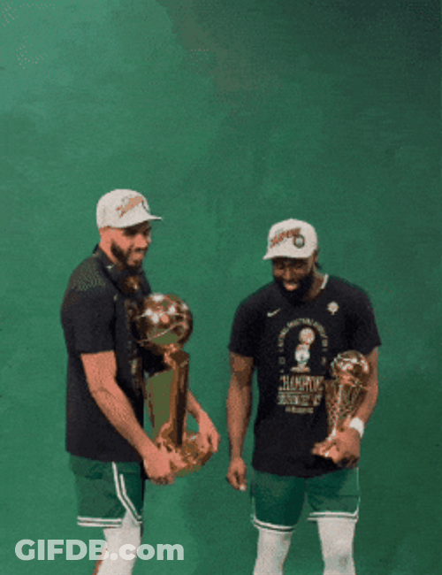 Boston Celtics Jayson Tatum Thrilled Reaction GIF