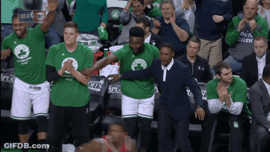 Boston Celtics Marcus Smart Cheering GIF