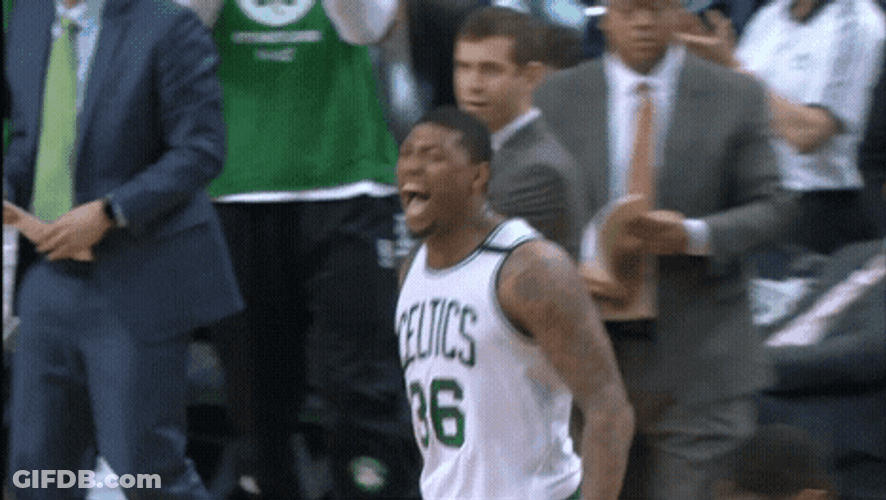 Boston Celtics Marcus Smart Energetic Screams GIF
