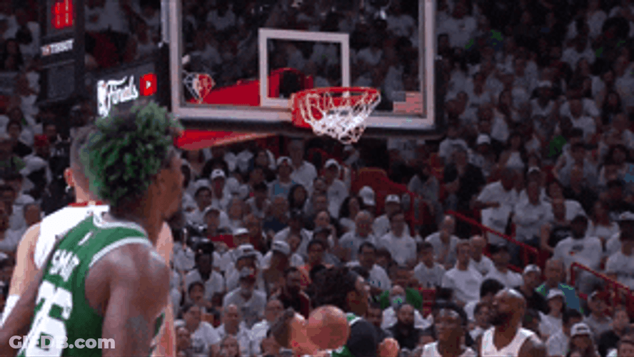 Boston Celtics Marcus Smart Flying Kiss GIF