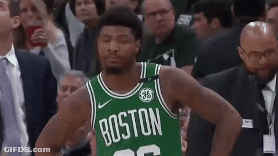 Boston Celtics Marcus Smart Hand On Hips GIF