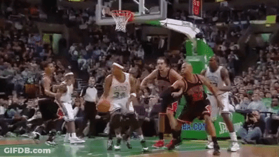 Boston Celtics Paul Pierce Fade Away Shot GIF