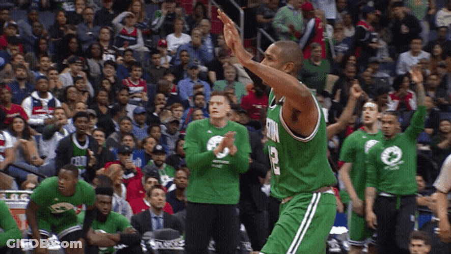 Boston Celtics Player Al Horford Celebrating GIF