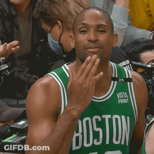Boston Celtics Player Al Horford Flying Kiss GIF