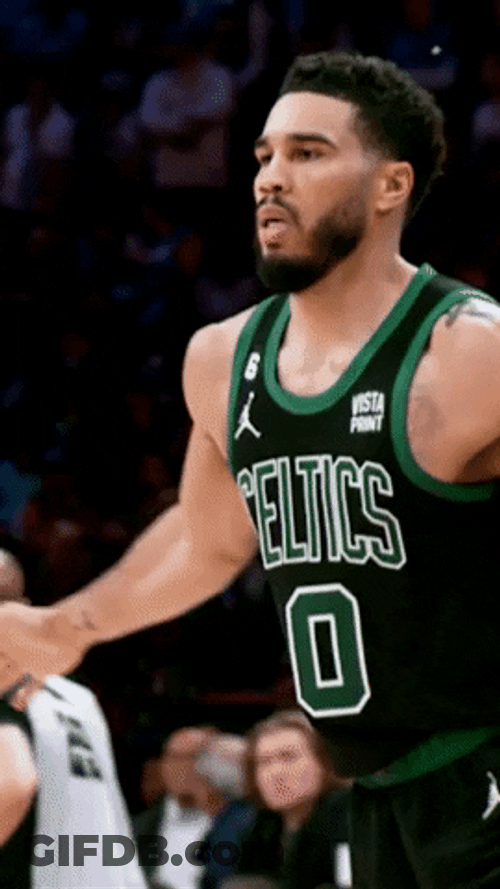Boston Celtics Player Jayson Tatum Waving GIF