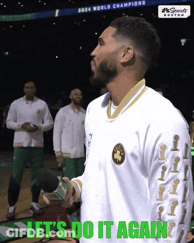 Boston Celtics Player Saying Let's Do It Again GIF