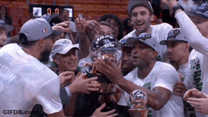 Boston Celtics Team Celebrating Championship GIF