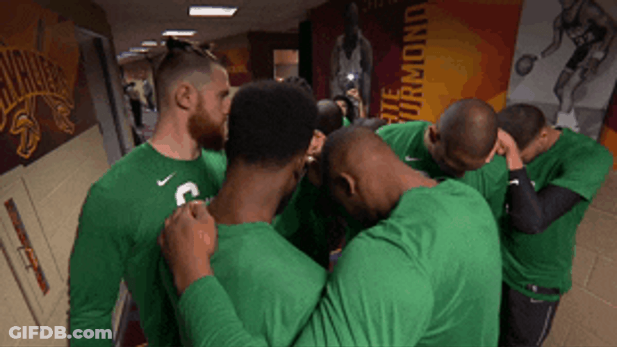 Boston Celtics Team Praying Together GIF