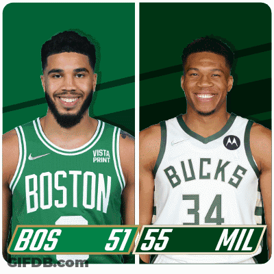 Boston Celtics Vs Bucks Basketball Players GIF