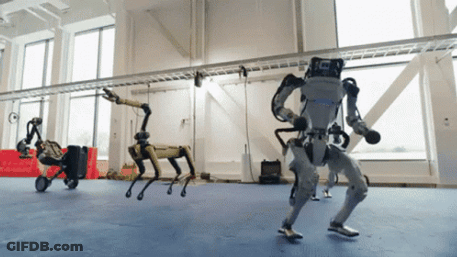 Boston Dynamics Speed Robot Dance GIF