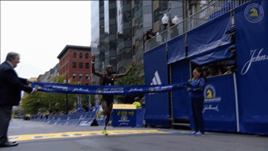 Boston Marathon Finish Line GIF