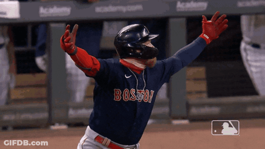 Boston Red Sox Christian Arroyo Celebrating GIF
