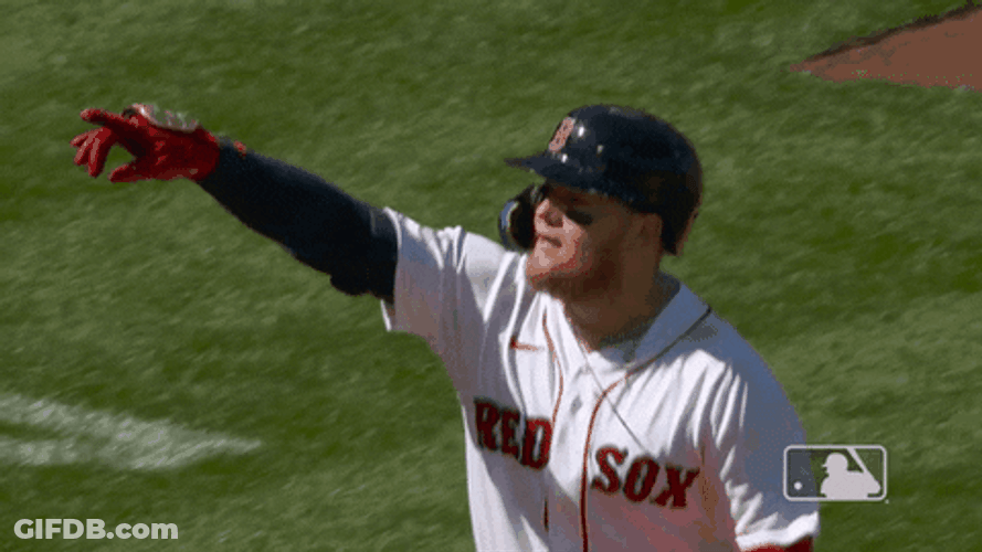 Boston Red Sox Jonny Gomes Pointing GIF