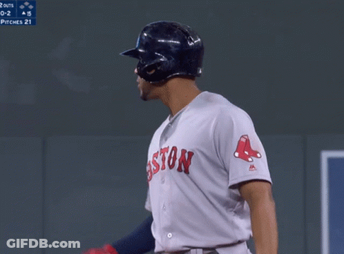 Boston Red Sox Player Hands Outstretched GIF