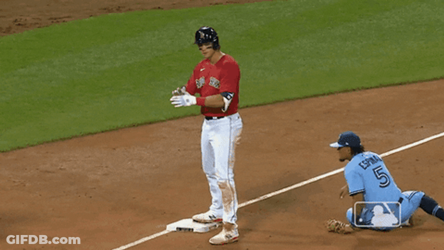 Boston Red Sox Player Waving GIF