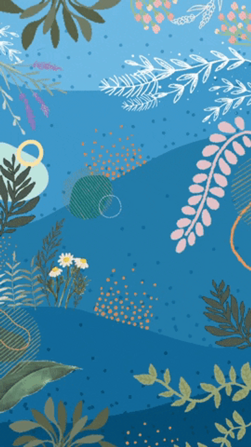 Botanical Plant Background GIF