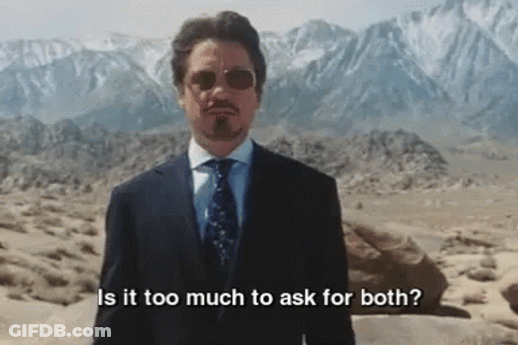 Both Robert Downy Iron Man GIF