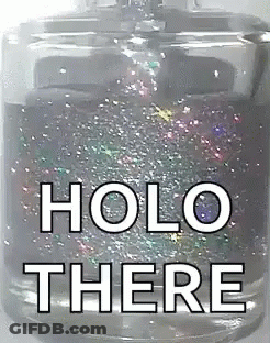 Bottle Of Perfume Saying Holo There GIF