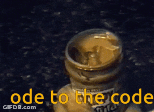 Bottle Saying Ode To The Code GIF