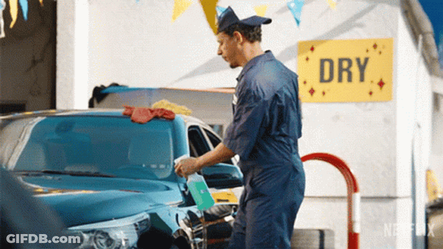 Bottle Spray Car Wash GIF