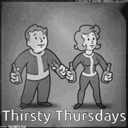 Bottoms Up Friends Thirsty Thursday GIF