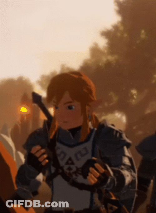 Botw Link Eating GIF