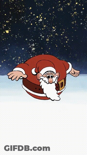 Bounce Ball Santa Merry Christmas GIF