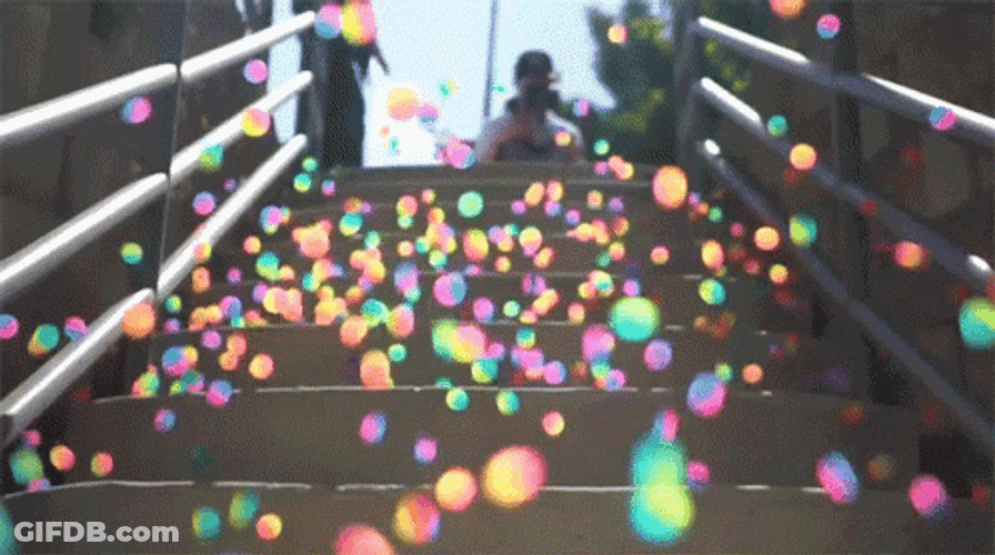 Bouncing Ball Falling Down GIF