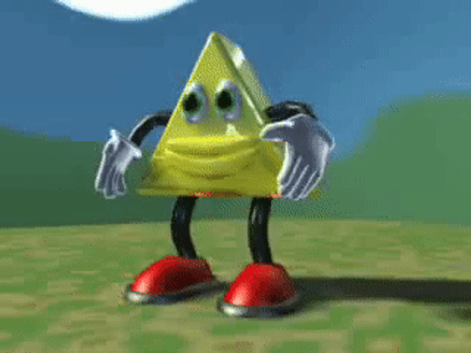 Bouncing Dancing Triangle GIF
