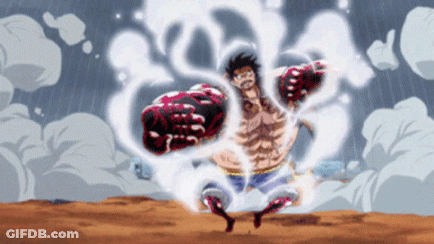 Bouncing Luffy Gear 3 GIF
