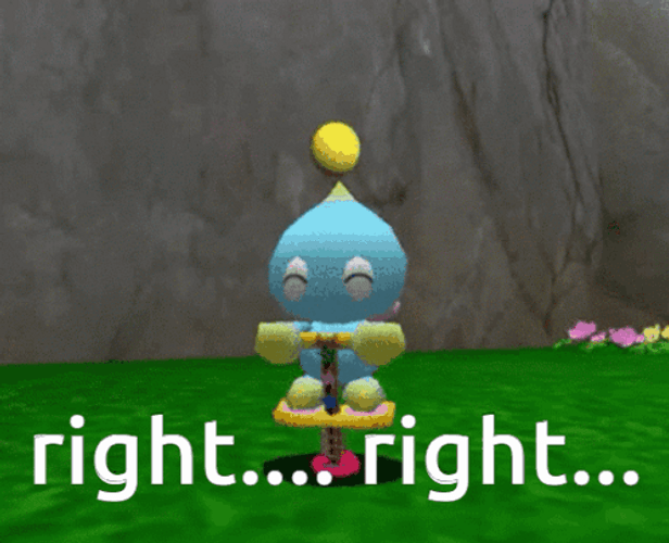 Bouncing Sonic Chao Right GIF