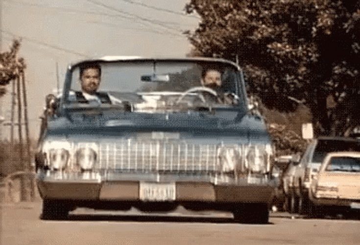 Bouncing Vintage Car GIF