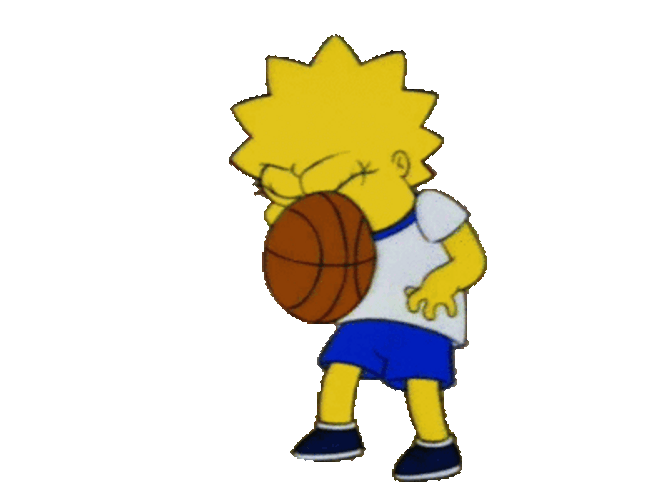 Bouncy Ball Hit Lisa's Face GIF