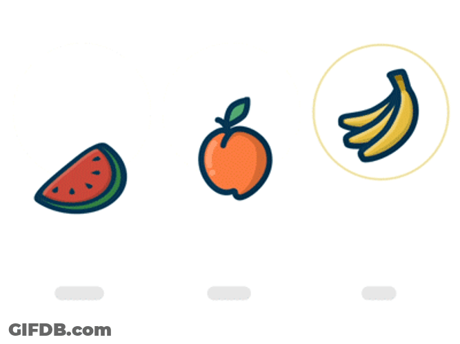 Bouncy Delicious Fruits GIF