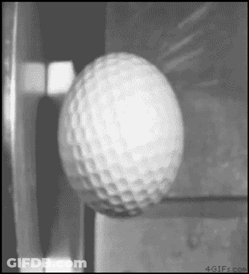 Bouncy Golf Ball Slow Motion GIF