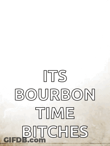 Bourbon Glass With Ice And Text GIF