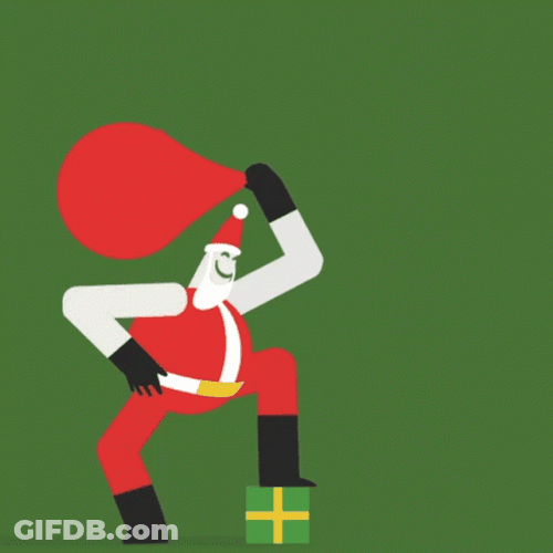 Bow Chicka Wow Wow Animated Santa Claus GIF
