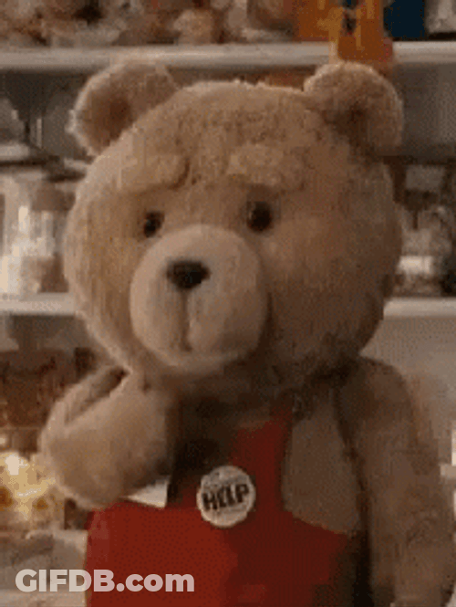 Bow Chicka Wow Wow Bear Mascot Blowing Kisses GIF