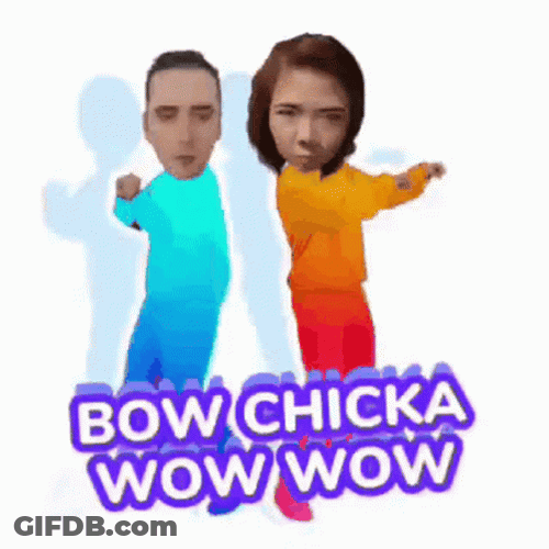 Bow Chicka Wow Wow Big Head GIF