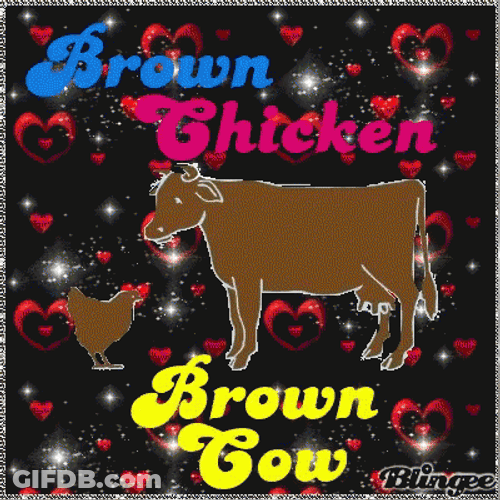 Bow Chicka Wow Wow Brown Cow GIF