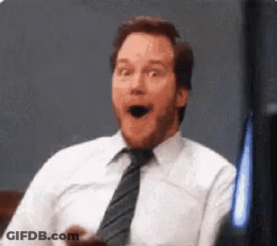 Bow Chicka Wow Wow Shocked Chris Pratt GIF