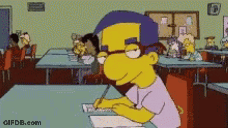 Bow Chicka Wow Wow The Simpsons Milhouse GIF