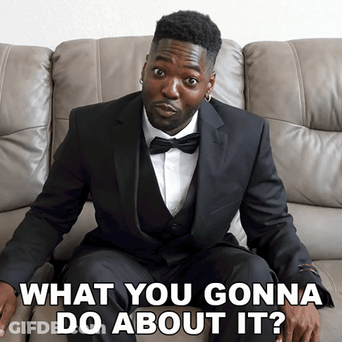 Bow-Tied Man What You Gonna Do About It GIF